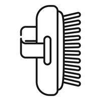 Cleaning brush with ergonomic handle for efficient scrubbing vector