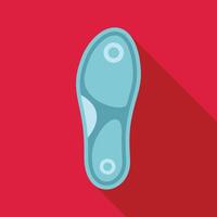 Orthopedic insole providing support and cushioning for comfortable walking experience vector