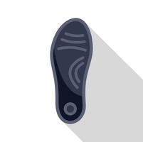 Orthopedic insole providing arch support for comfortable walking vector
