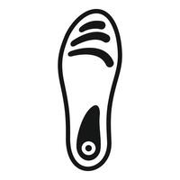 Orthopedic insole providing support and cushioning for feet vector