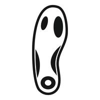 Orthopedic insole providing arch support icon simple style vector