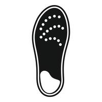 Orthopedic insole providing arch support for comfortable walking and posture vector