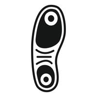 Orthopedic insole providing arch support for comfortable walking and running vector