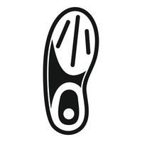 Orthopedic insole showing arch support icon simple style vector