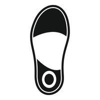 Orthopedic insole with support for heel and metatarsal bones promoting healthy walking vector