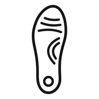 Orthopedic insole providing arch support for comfortable walking experience vector