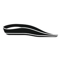 Orthopedic insole providing arch support for comfortable walking vector