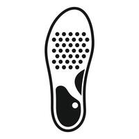 Orthopedic insole providing arch support and cushioning for comfortable walking vector