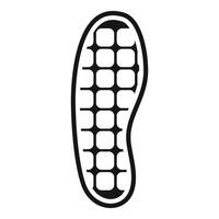 Footprint pattern showing rectangular tread elements vector
