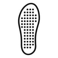 Orthopedic insole providing arch support and cushioning for comfortable walking vector