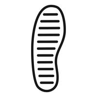 Shoe sole icon showing tread for walking on different surfaces vector