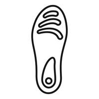 Orthopedic insole providing arch support for comfortable walking vector