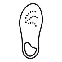 Orthopedic insole providing arch support for comfortable walking and posture vector