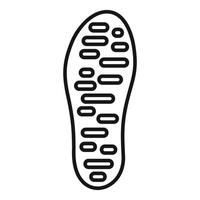Hiking boot sole with deep lugs for traction on rough terrain vector
