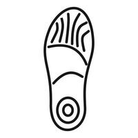 Orthopedic insole providing arch support and cushioning for comfortable walking vector