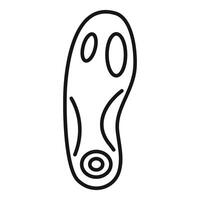 Orthopedic insole providing arch support for comfortable walking vector