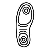 Orthopedic insole providing arch support for comfortable walking and running vector