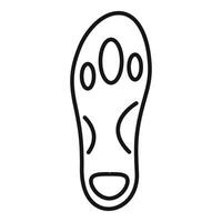 Orthopedic insole providing arch support for comfortable walking and posture vector