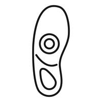 Orthopedic insole providing arch support for comfortable walking vector