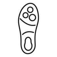 Orthopedic insole providing arch support for comfortable walking vector