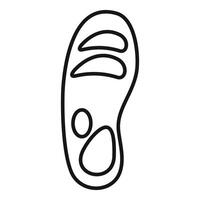 Orthopedic insole providing arch support for comfortable walking vector