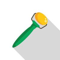 Manual citrus juicer squeezing fresh juice icon vector