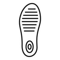 Orthopedic insole providing arch support for comfortable walking and running vector