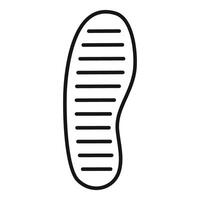 Shoe sole print leaving footprint while walking vector