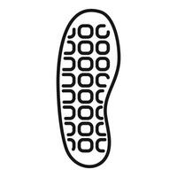 Shoe sole leaving footprint with square pattern vector