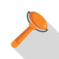 Orange lint remover removing dust and debris vector