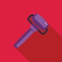 Reflex hammer testing neurological physical exam concept icon vector