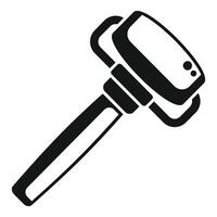 Blacksmith hammer for shaping metal objects icon vector
