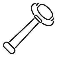 Immersion blender drawing with big whisk and button vector