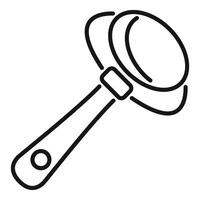 Metal detector searching for treasure icon thin line style vector