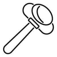 Magnifying glass exploring searching finding discovery tool icon vector