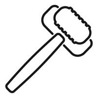 Judge gavel icon representing justice system and law vector