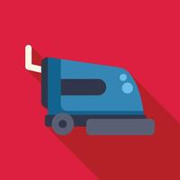 Professional cleaning equipment floor polisher machine icon vector