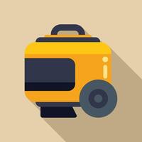 Portable generator providing power during power outage vector