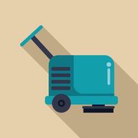 Floor polisher machine standing for cleaning service vector