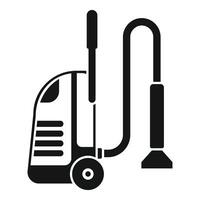 Cleaning service vacuum cleaner removing dust from floor icon vector