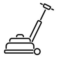 Lawn mower machine for cutting grass icon outline style vector
