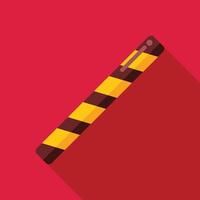 Traffic baton showing stop sign for traffic control and regulation vector