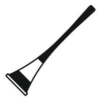 Black and white simple vuvuzela icon showing south african culture vector