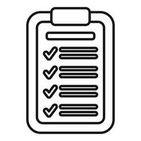 Clipboard with check marks, illustration of task management and productivity vector