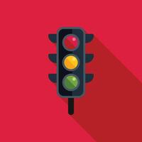 Traffic light showing green signal for road go vector