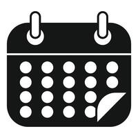 Calendar showing the passing of time icon vector