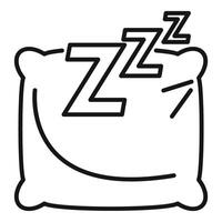 This simple icon represents the concept of sleep vector