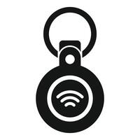 Smart keychain using wifi signal for remote control vector
