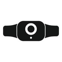 Action camera showing recording light icon simple style vector
