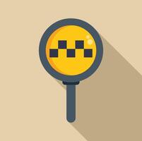 Taxi sign showing a cab is available for passengers vector